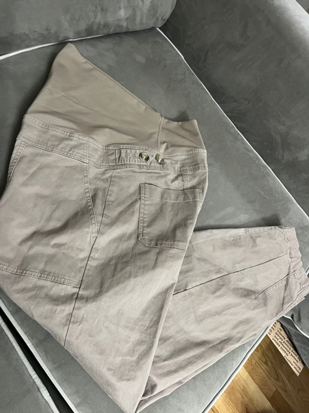 Isabel Maternity by Ingrid & Isabel Taupe-Gray Maternity Trousers